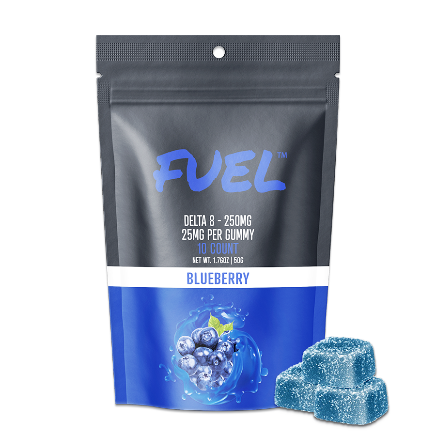 Blueberry GUMMIES, 250mg DELTA8, 10count